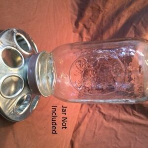 Galvanized Quart Jar feeder base