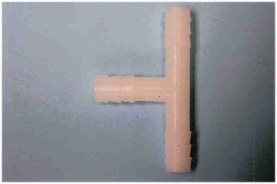 Package of 10 Plastic Hose T for 1/4 ” tubing
