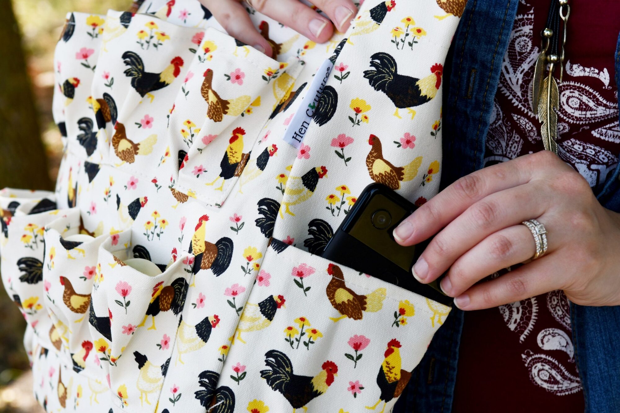 Hen Couture® Egg Collecting Utility Tote Bag