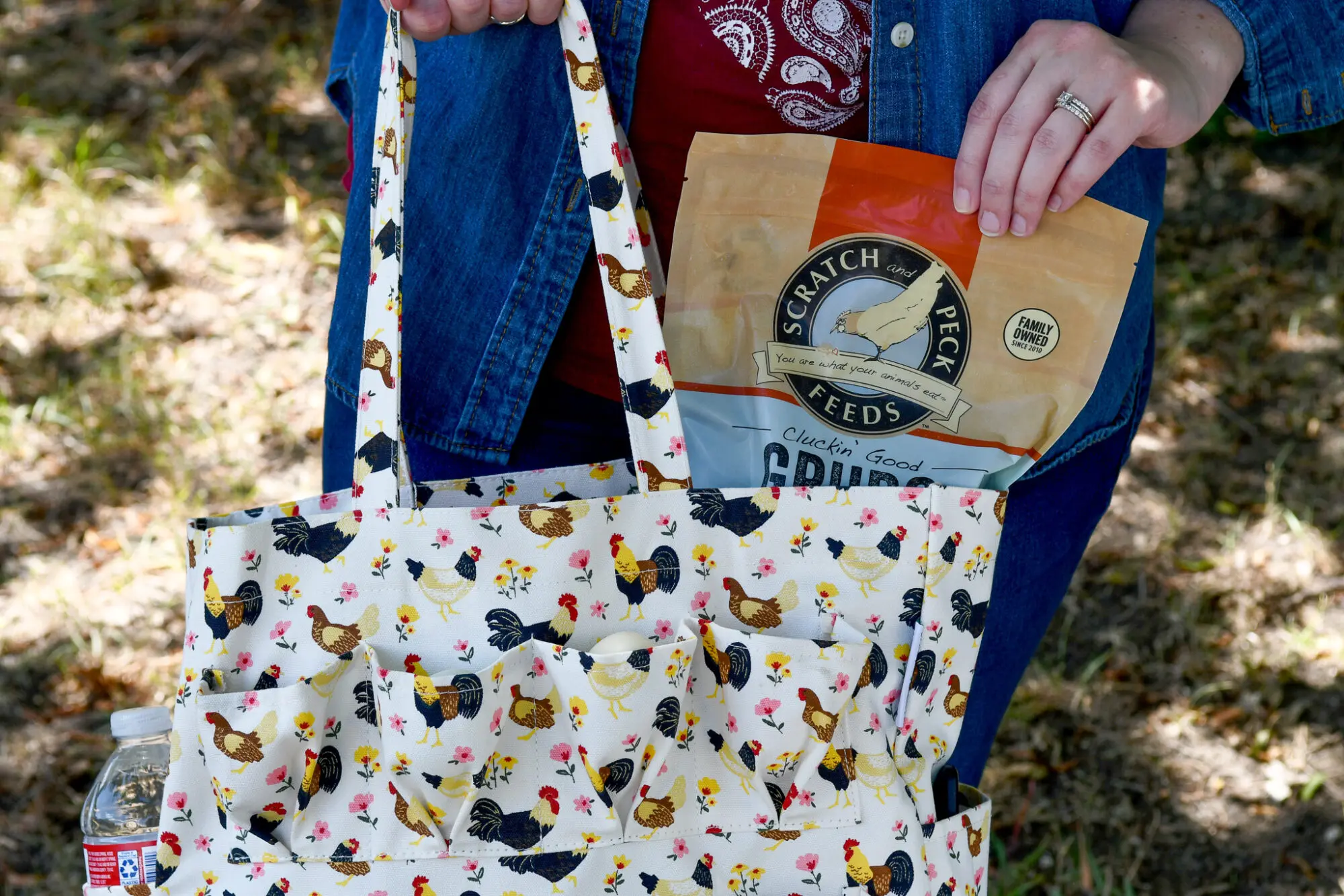 Hen Couture® Egg Collecting Utility Tote Bag