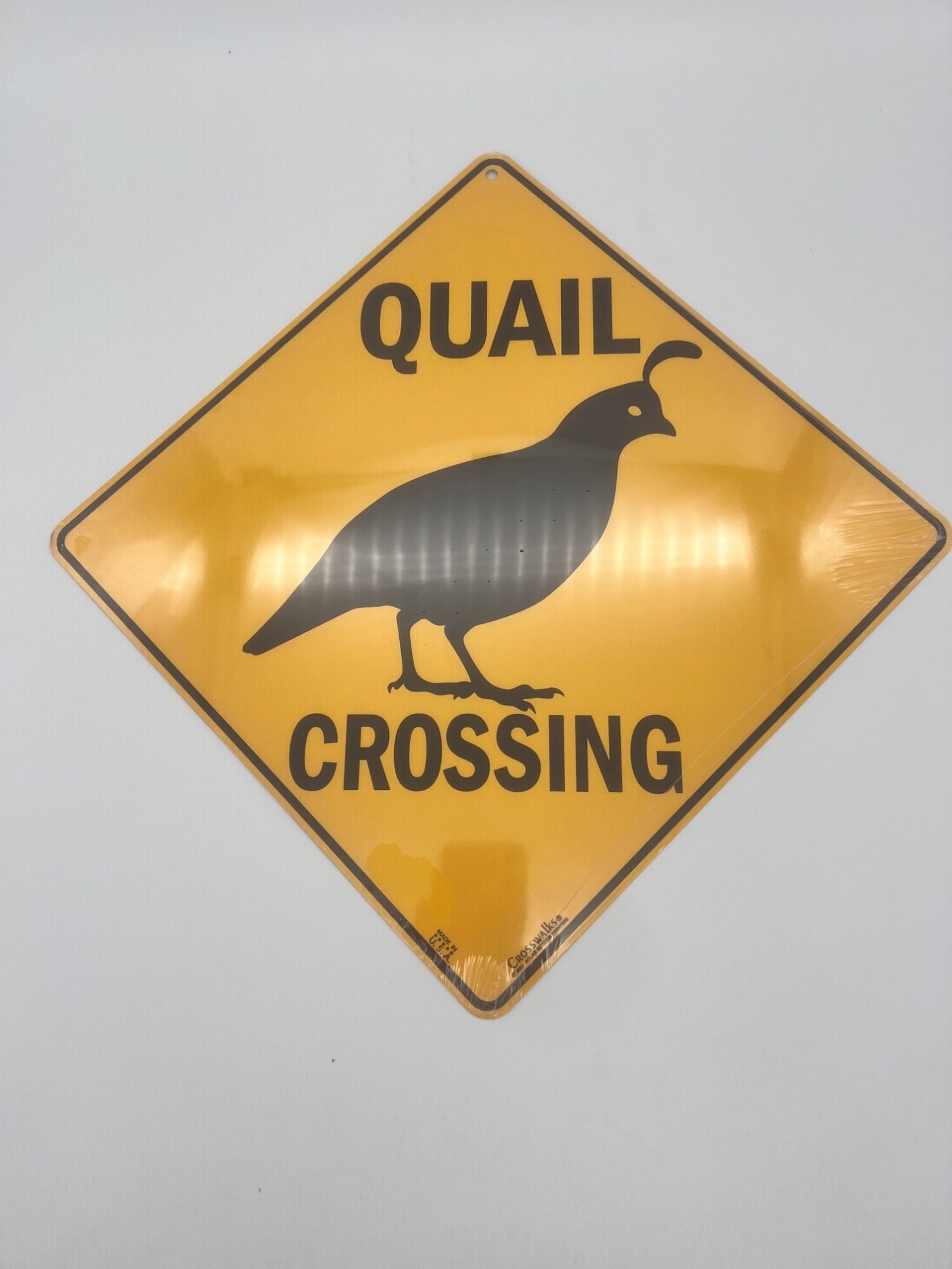 “Quail Crossing Sign”