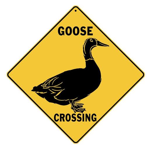 “Goose Crossing” Sign